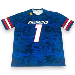 Richmond Spiders XXL Jersey Blue Digital Camo Synergy Imports Promotional